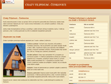 Tablet Screenshot of chatycenkovice.filipinum.cz